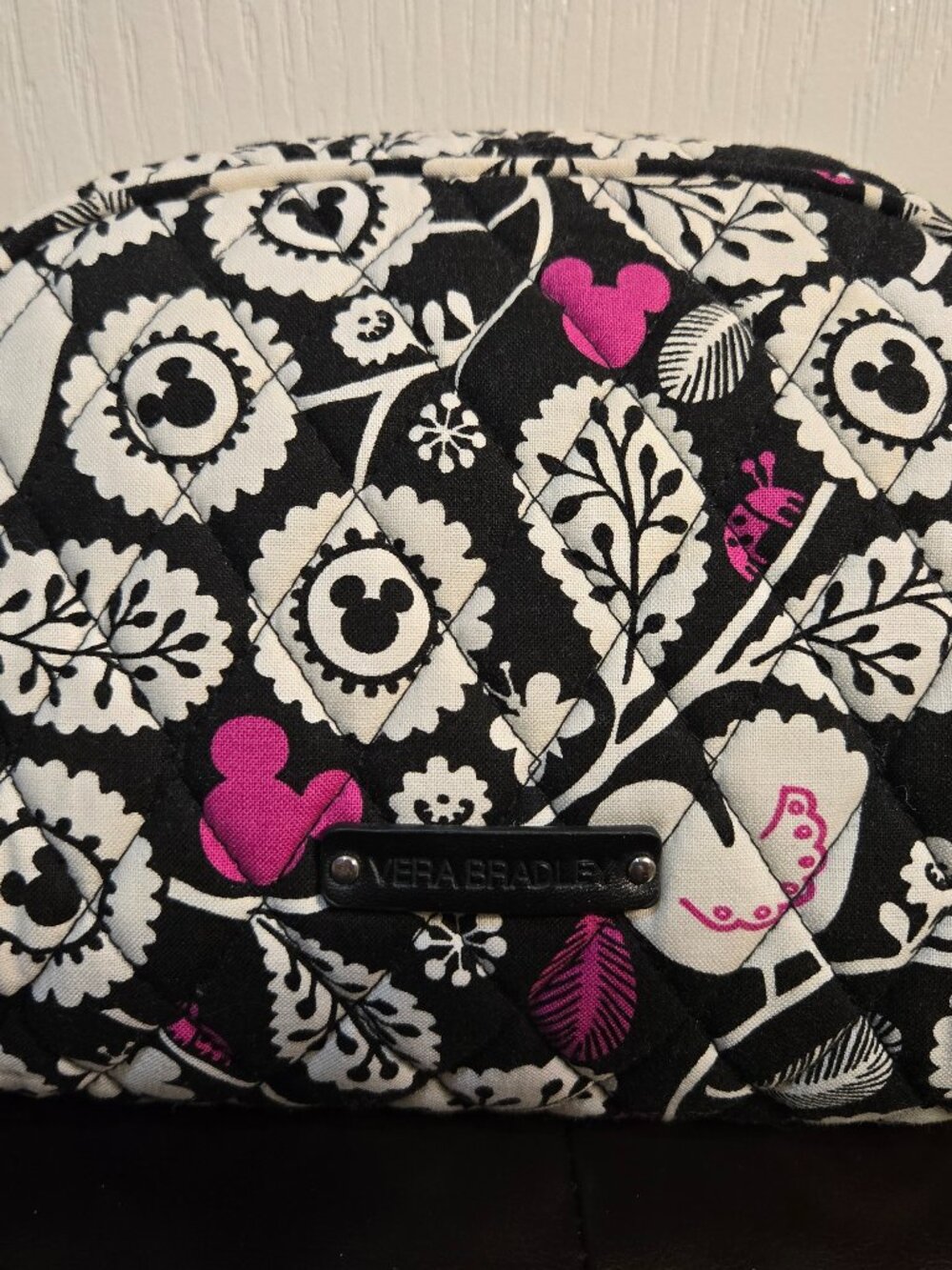 Vera Bradley Disney Parks Mickey Meets Birdie Cosmetic Bag - EUC